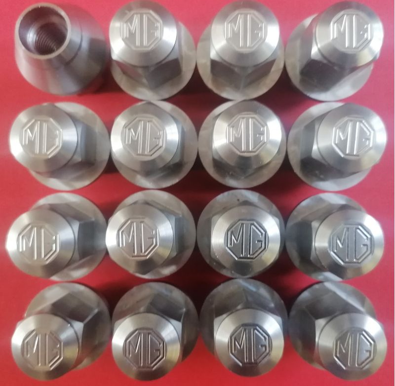 wheel nuts - stainless steel - new design set of 16