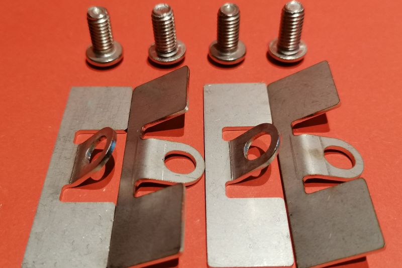 brake - ap caliper plates/screws - set of 4 new design