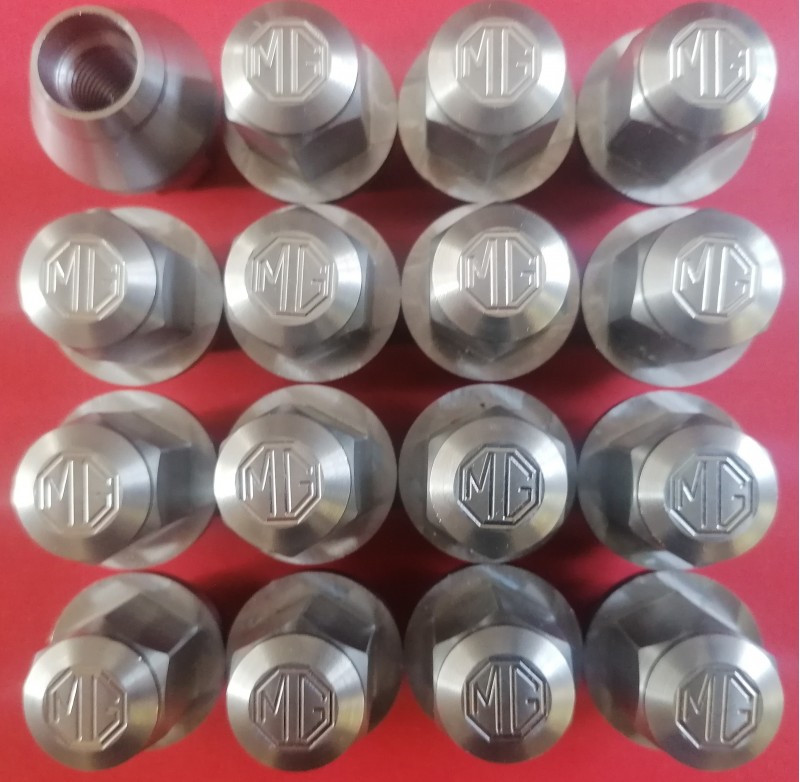 wheel nuts - stainless steel - new design set